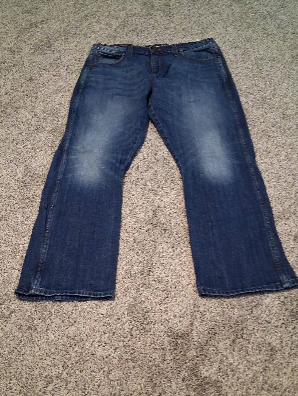 Men's Bootcut Jeans in Faded Dark Blue